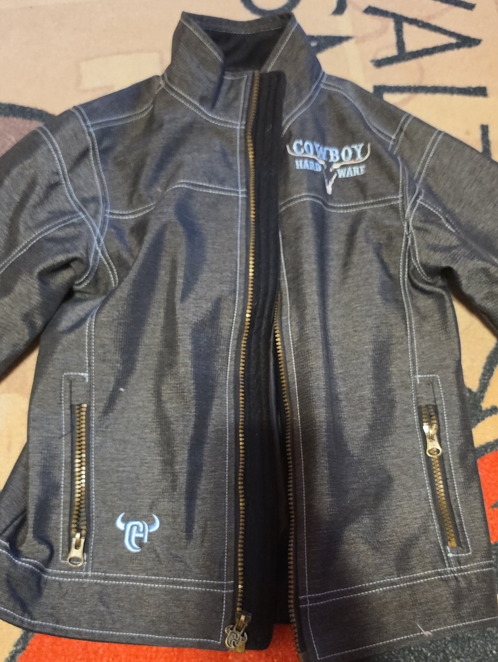 Cowboy Hardware Kids' Grey Softshell Jacket